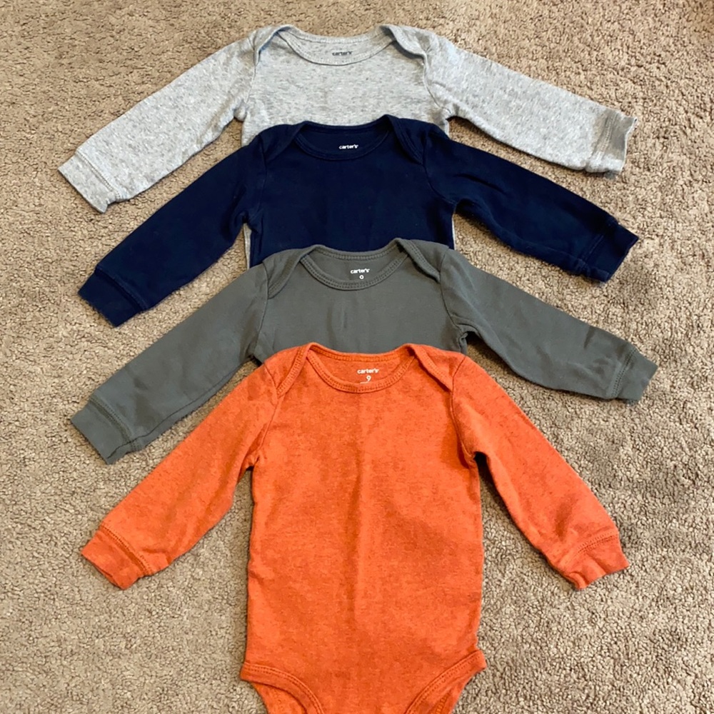 Carters long sleeve bodysuits